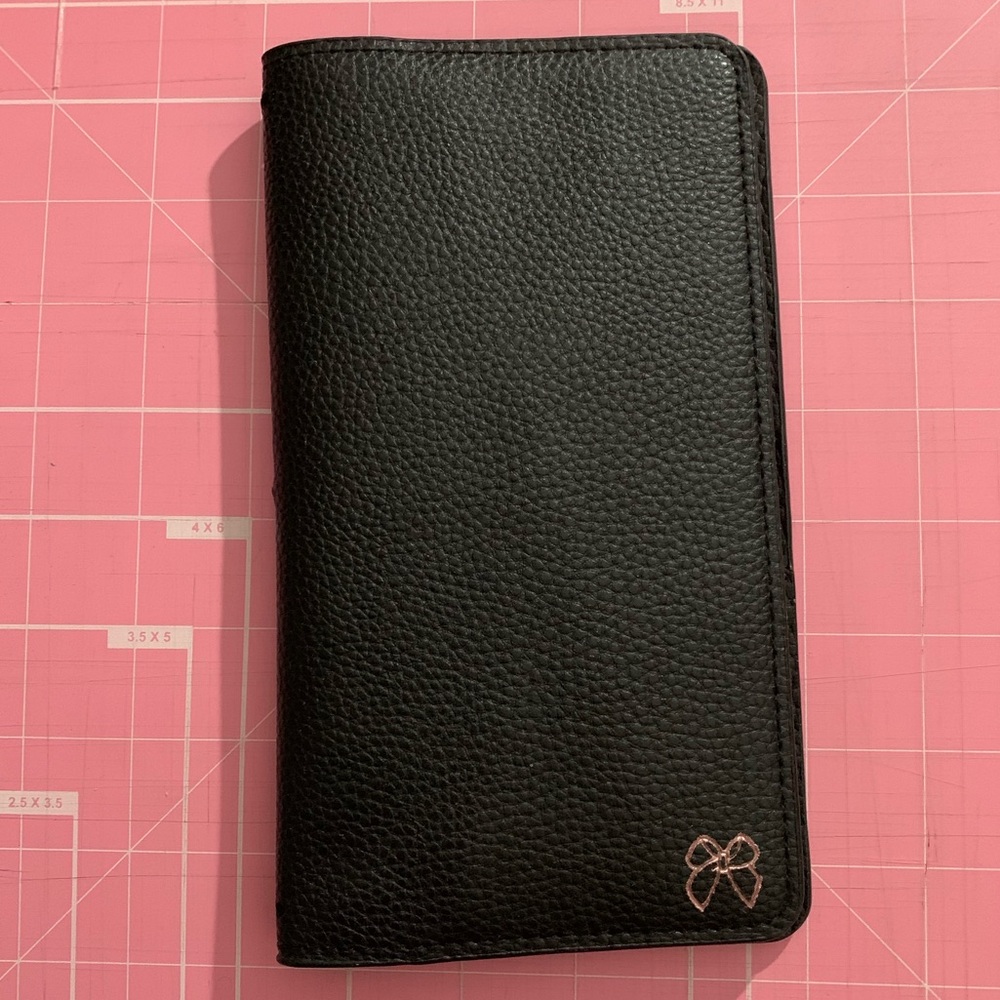 print pression hobonichi weeks cover | TN style | black pebbled vegan leather